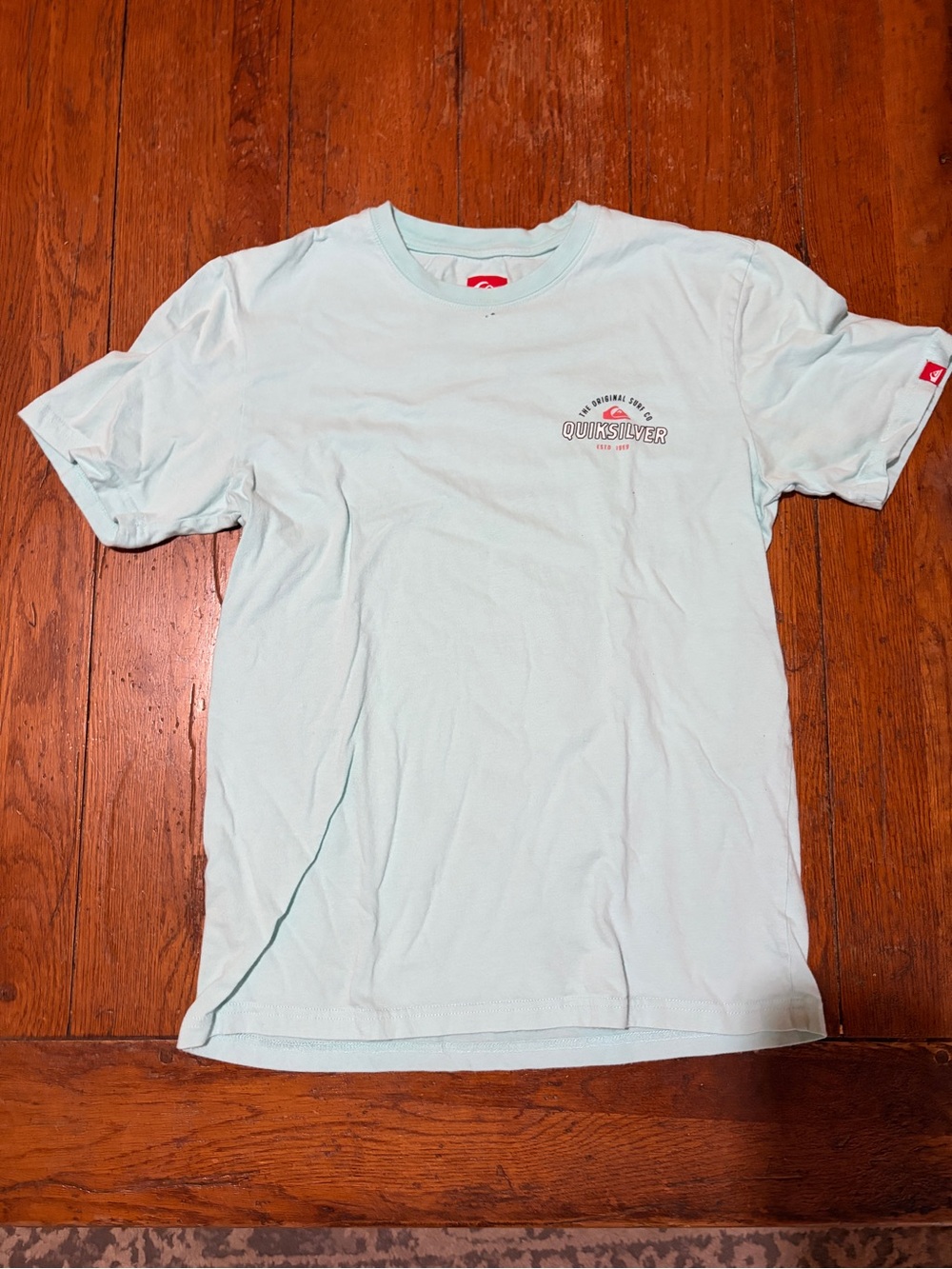 Quiksilver Men’s Light Mint Short Sleeve Logo Tee